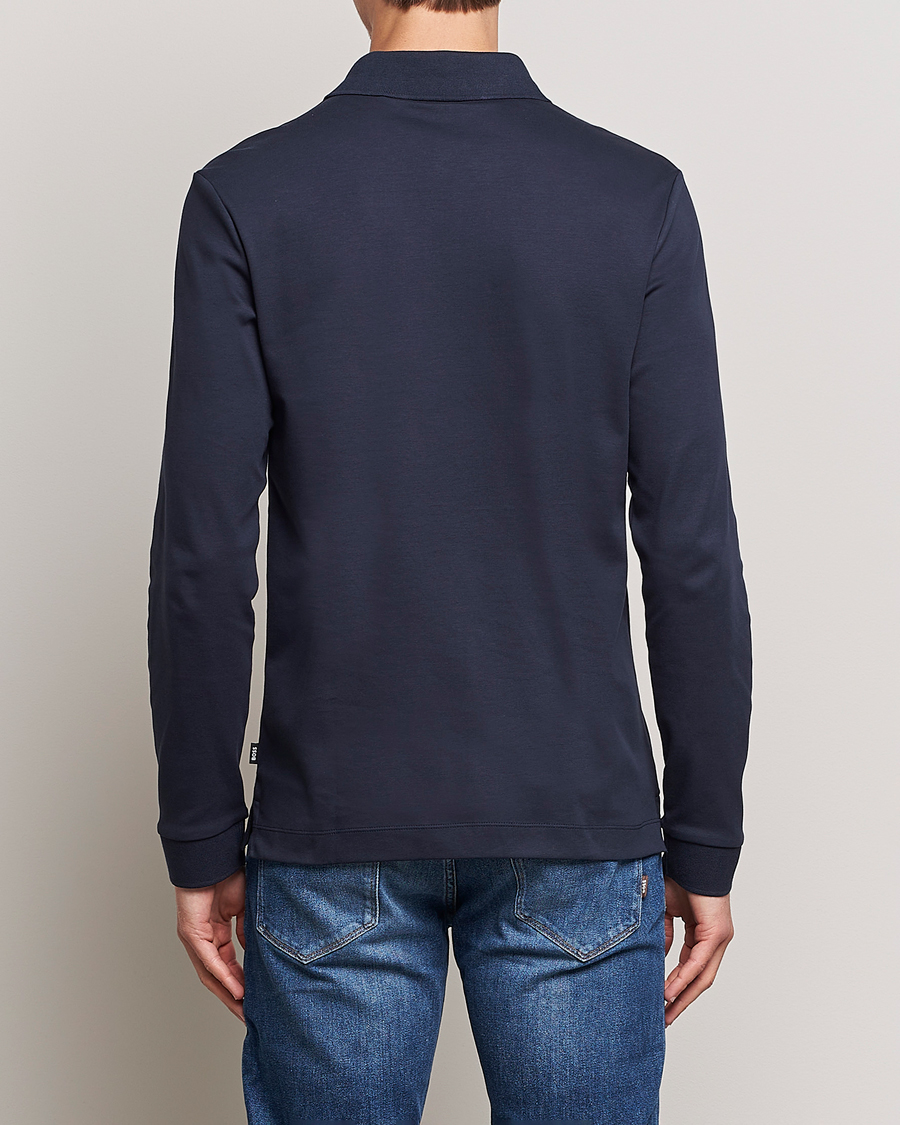 Herre | Trøjer | BOSS BLACK | Pado Knitted Polo Shirt Dark Blue