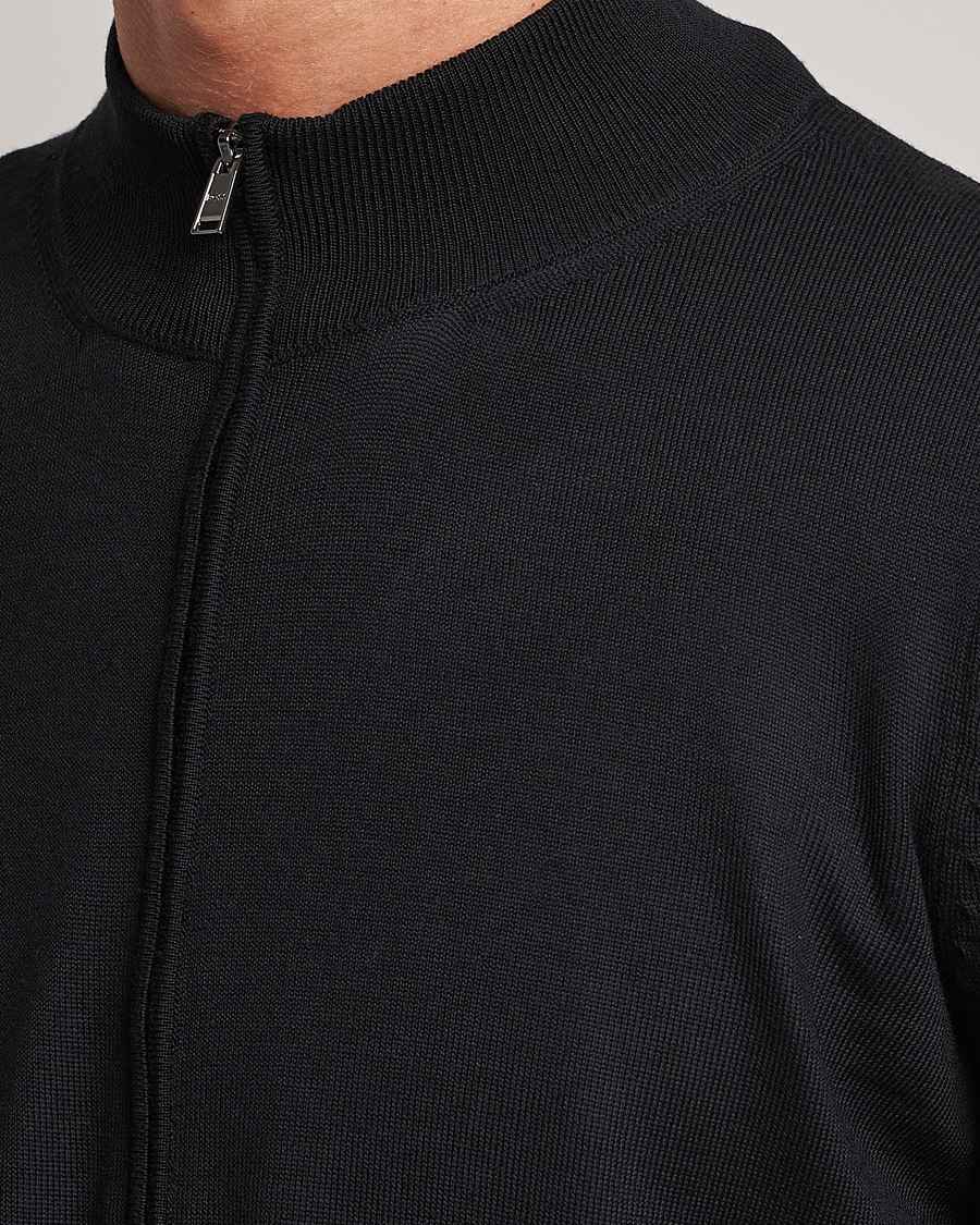 Herre | Trøjer | BOSS BLACK | Balonso Full-Zip Sweater Black