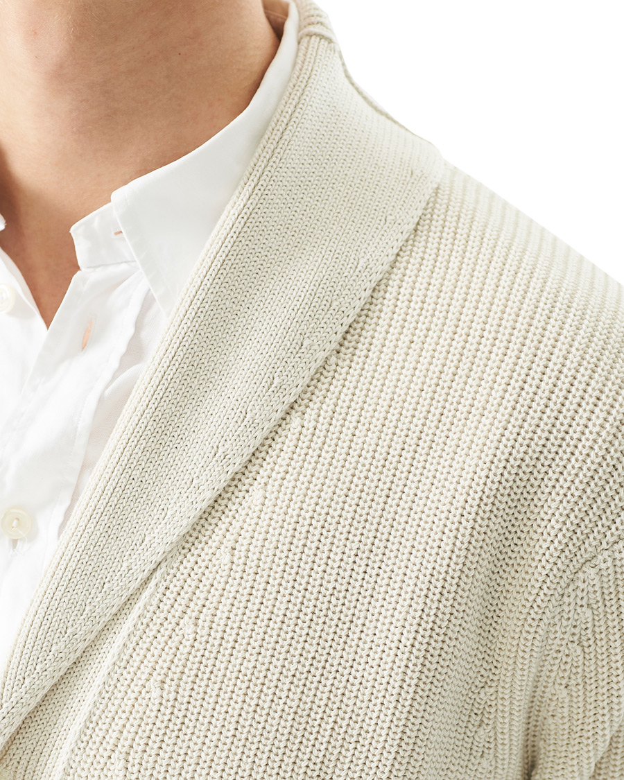 Herre | Trøjer | BOSS BLACK | BOSS Etion Shawl Collar Cardigan Open White