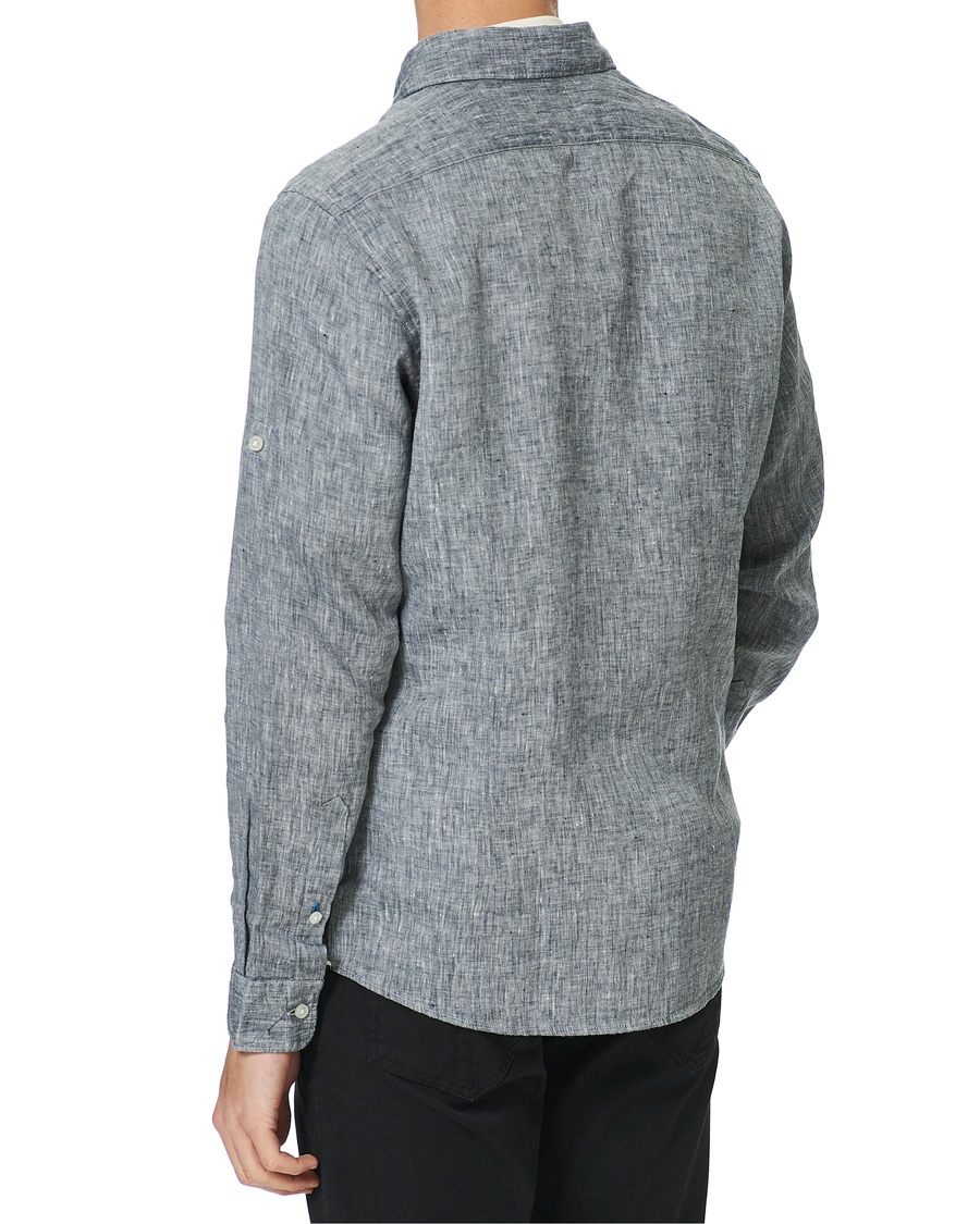 Herre | Skjorter | BOSS BLACK | BOSS Lukas Linen Shirt Dark Blue