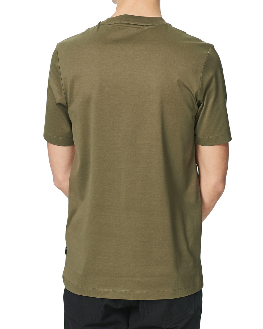 Herre | T-Shirts | BOSS BLACK | BOSS Tessler Photoprint Crew Neck Tee Open Green