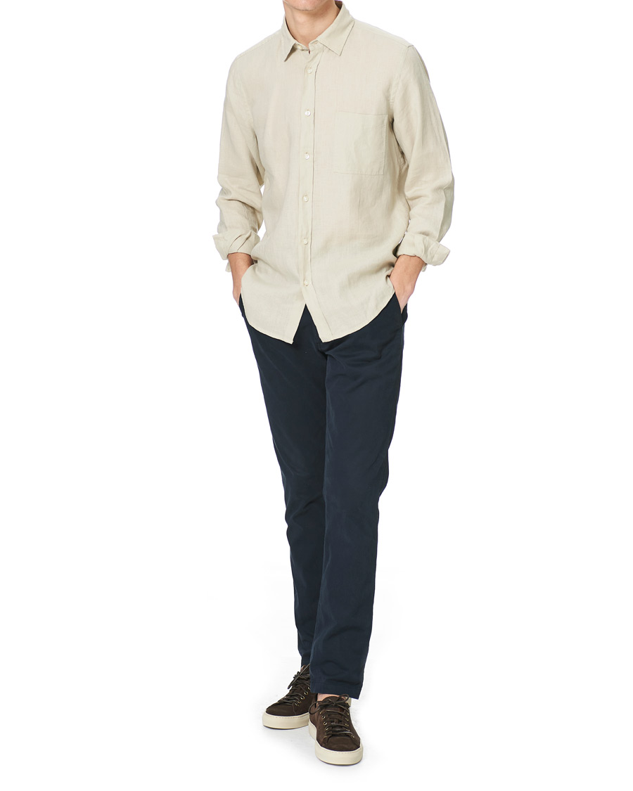 Herre | Skjorter | BOSS ORANGE | BOSS Casual Relegent Linen Shirt Light Beige