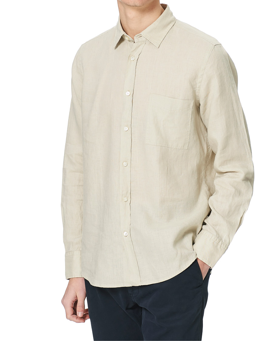 Herre | Skjorter | BOSS ORANGE | BOSS Casual Relegent Linen Shirt Light Beige