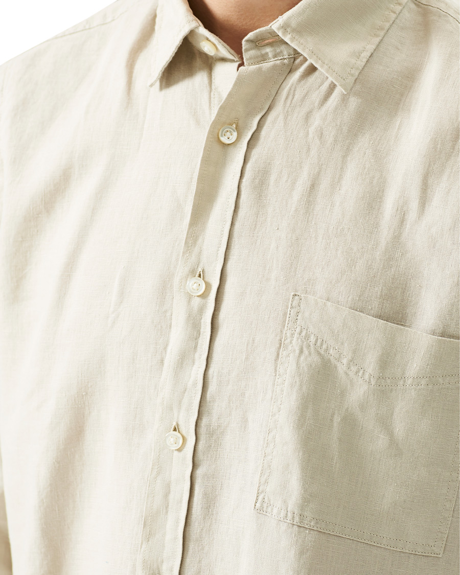 Herre | Skjorter | BOSS ORANGE | BOSS Casual Relegent Linen Shirt Light Beige