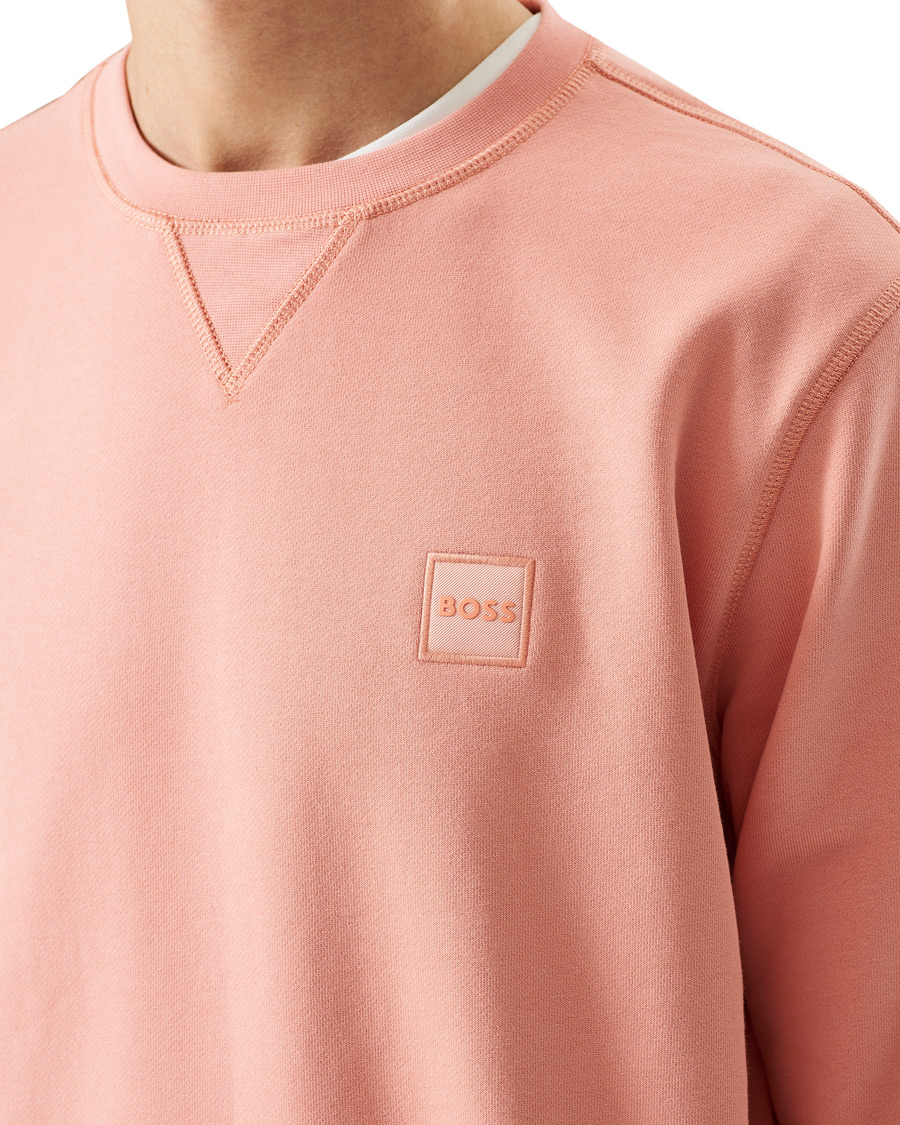 Herre | Trøjer | BOSS ORANGE | BOSS Casual Westart Logo Sweatshirt Pastel Red