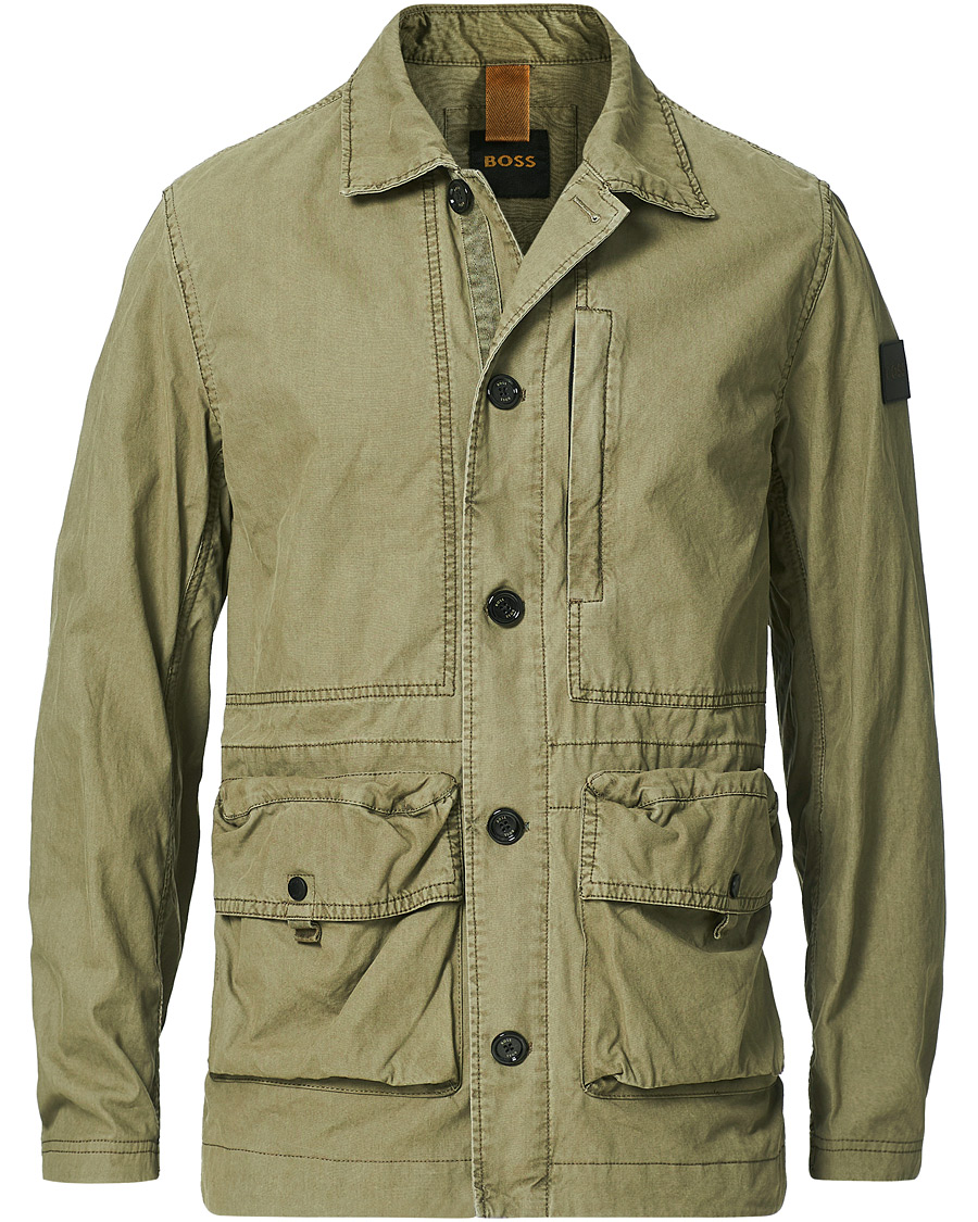 Herre | Jakker | BOSS ORANGE | BOSS Casual Osmar Field Jacket Open Green