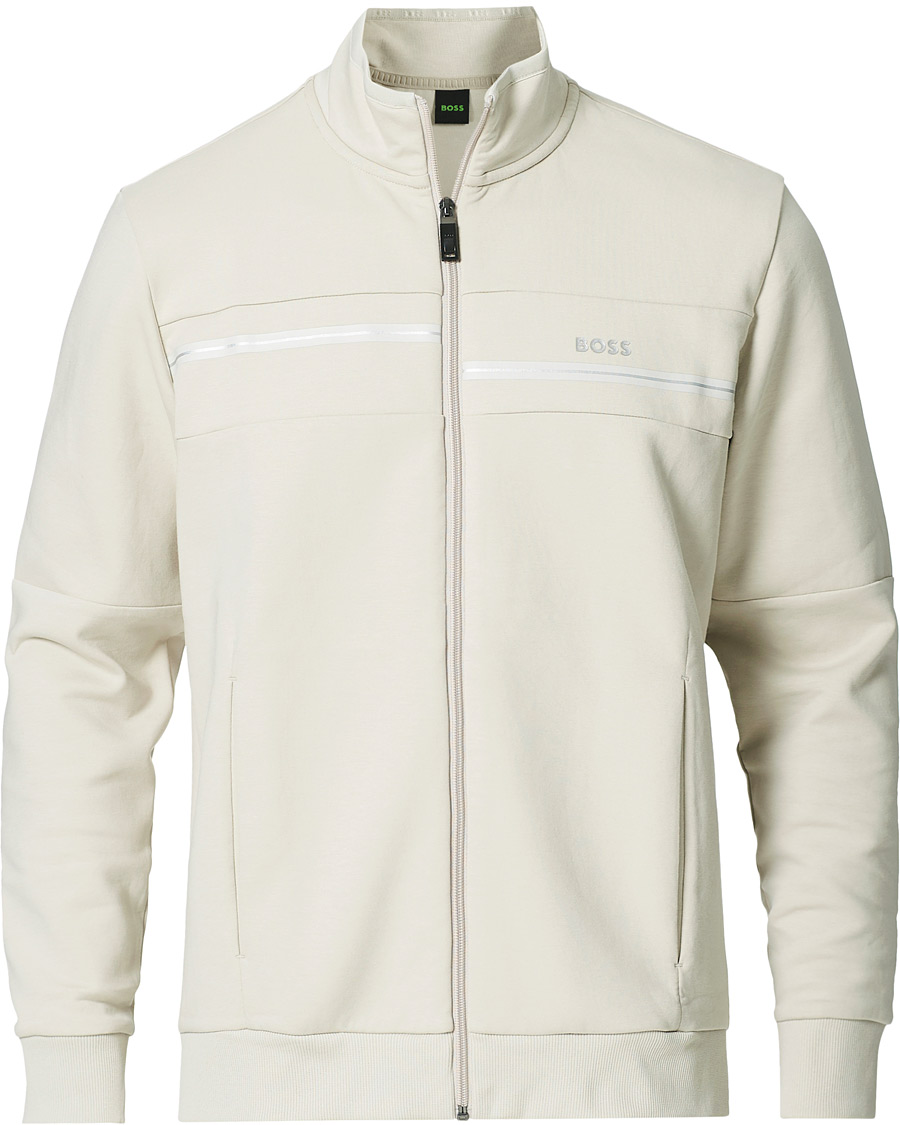 Herre | Trøjer | BOSS GREEN | BOSS Athleisure Skaz Full Zip Light Beige