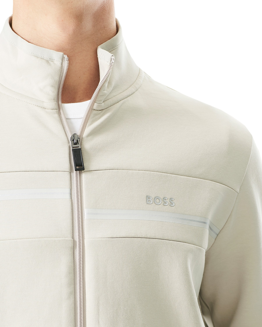 Herre | Trøjer | BOSS GREEN | BOSS Athleisure Skaz Full Zip Light Beige