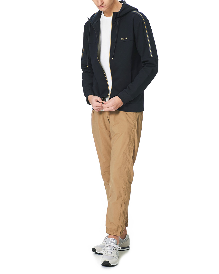 Herre | Trøjer | BOSS GREEN | BOSS Athleisure Saggy Full Zip Hoodie Dark Blue
