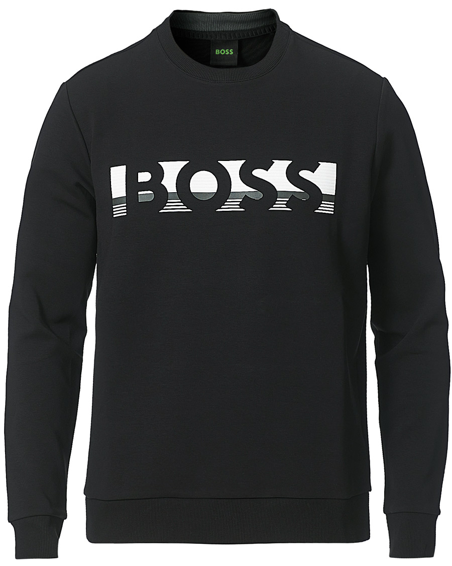 Herre | Trøjer | BOSS GREEN | BOSS Athleisure Salbo Sweatshirt Black