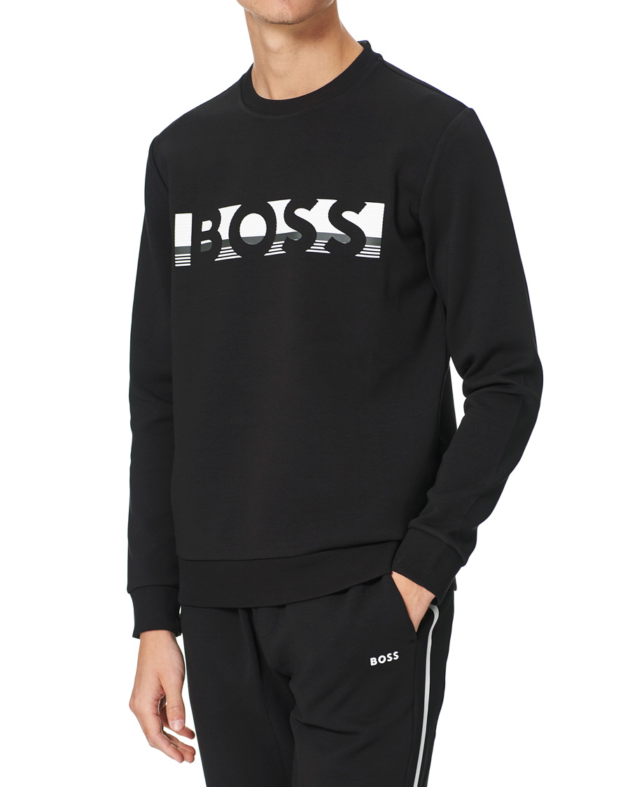 Herre | Trøjer | BOSS GREEN | BOSS Athleisure Salbo Sweatshirt Black