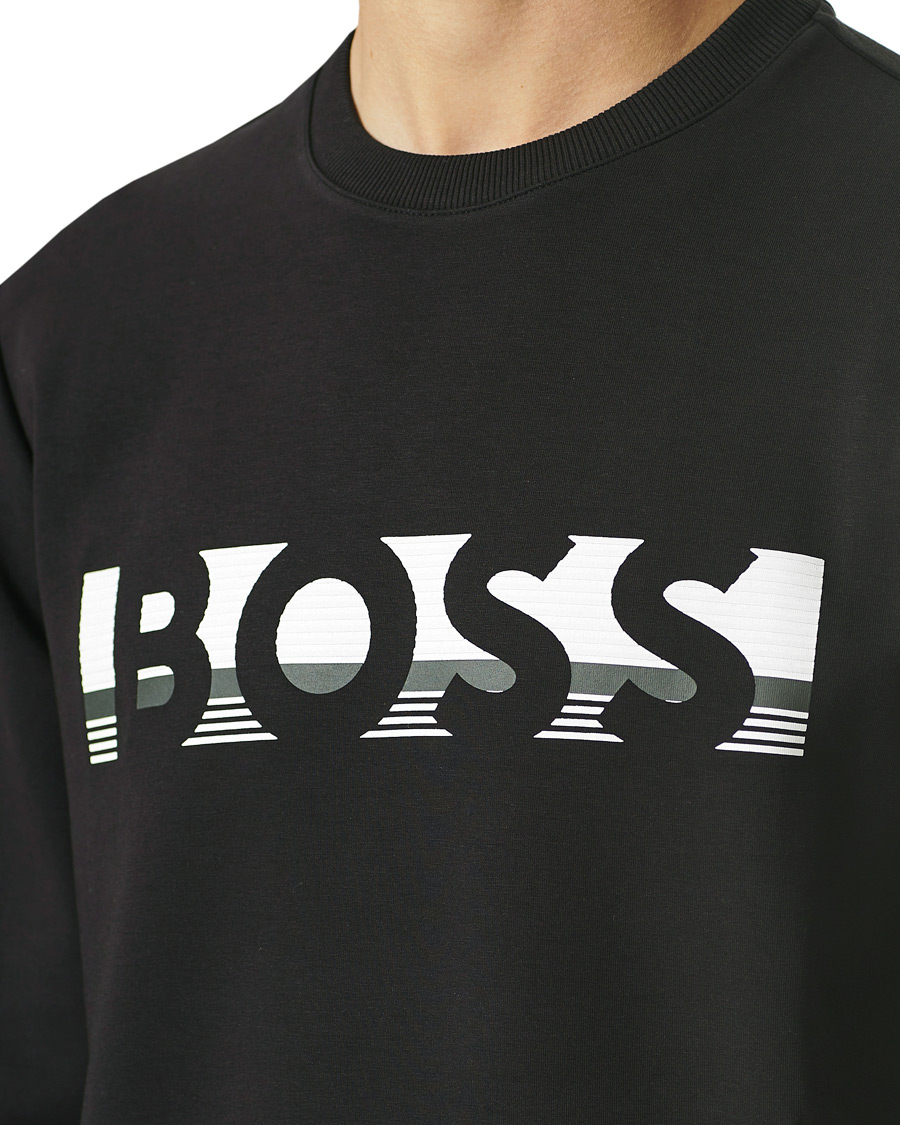 Herre | Trøjer | BOSS GREEN | BOSS Athleisure Salbo Sweatshirt Black