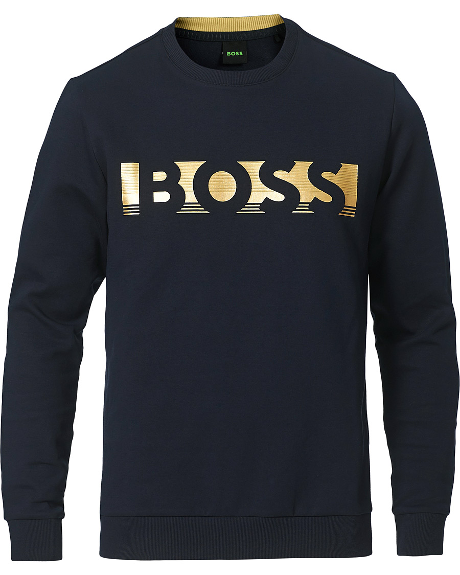 Herre | Trøjer | BOSS GREEN | BOSS Athleisure Salbo Sweatshirt Dark Blue