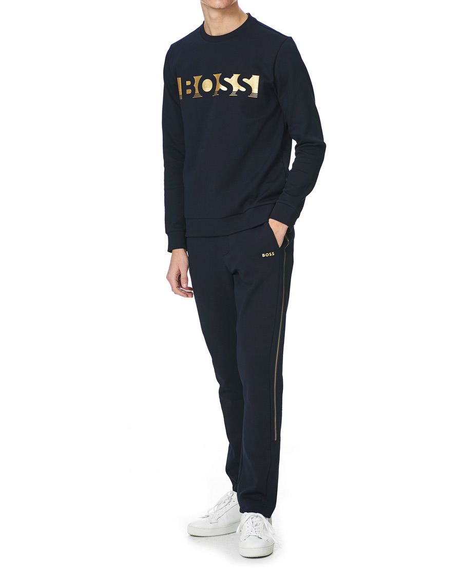 Herre | Trøjer | BOSS GREEN | BOSS Athleisure Salbo Sweatshirt Dark Blue