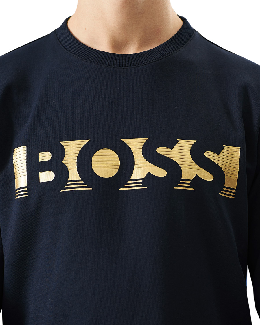 Herre | Trøjer | BOSS GREEN | BOSS Athleisure Salbo Sweatshirt Dark Blue