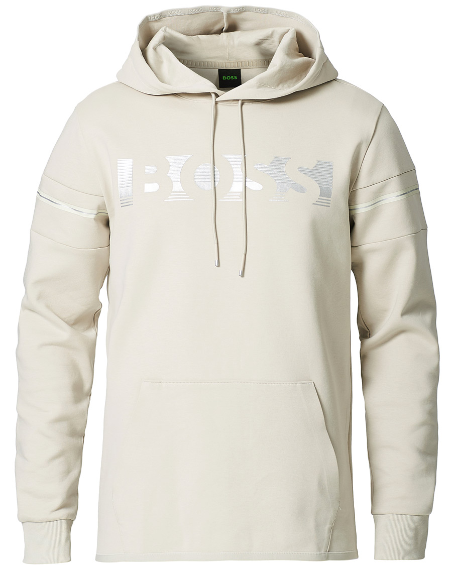 Herre | Trøjer | BOSS GREEN | BOSS Athleisure Soody Hoodie Light Beige