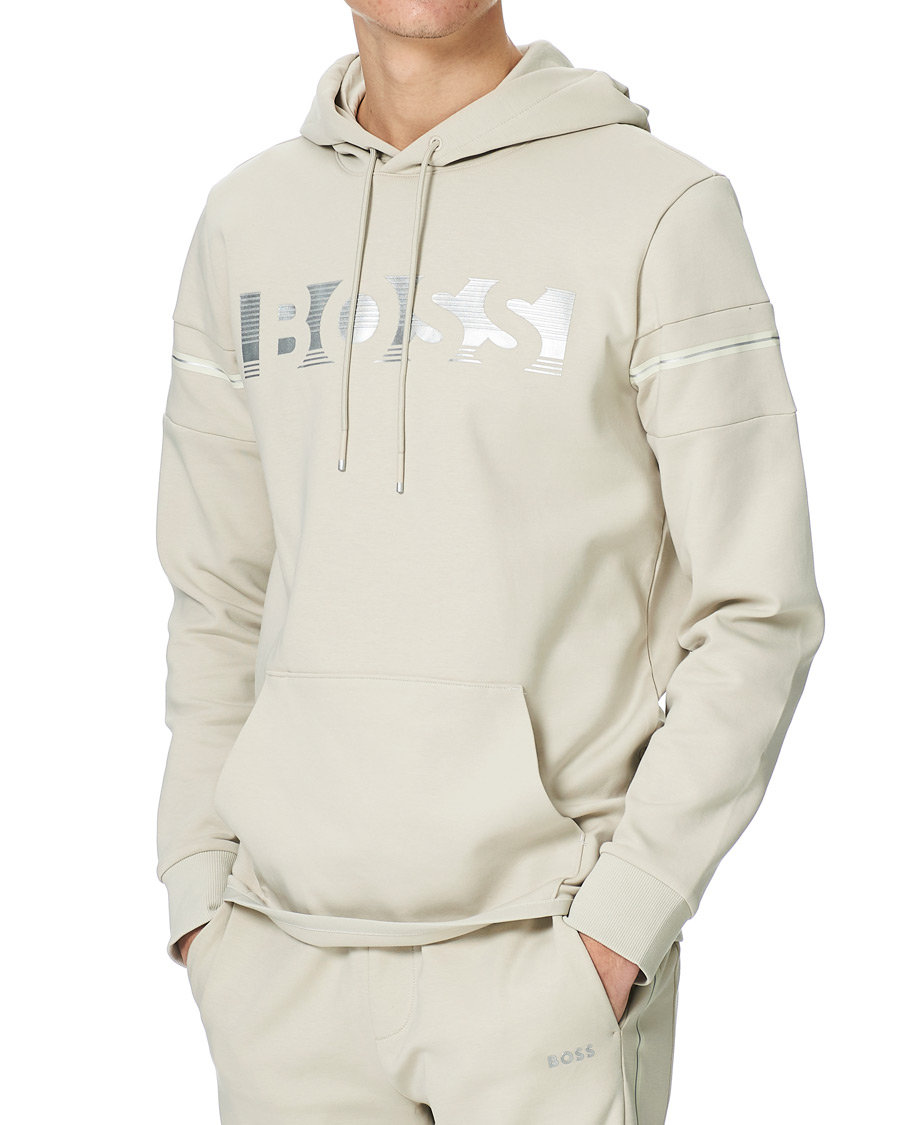 Herre | Trøjer | BOSS GREEN | BOSS Athleisure Soody Hoodie Light Beige