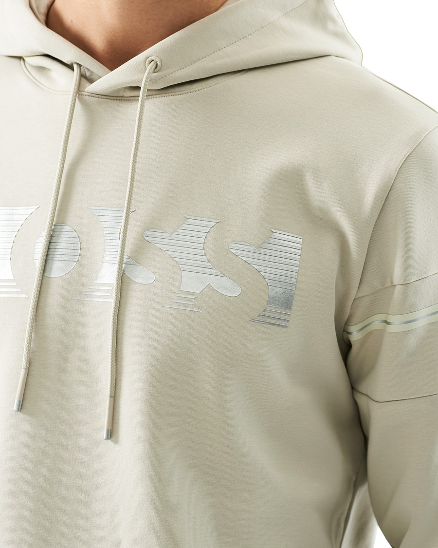 Herre | Trøjer | BOSS GREEN | BOSS Athleisure Soody Hoodie Light Beige