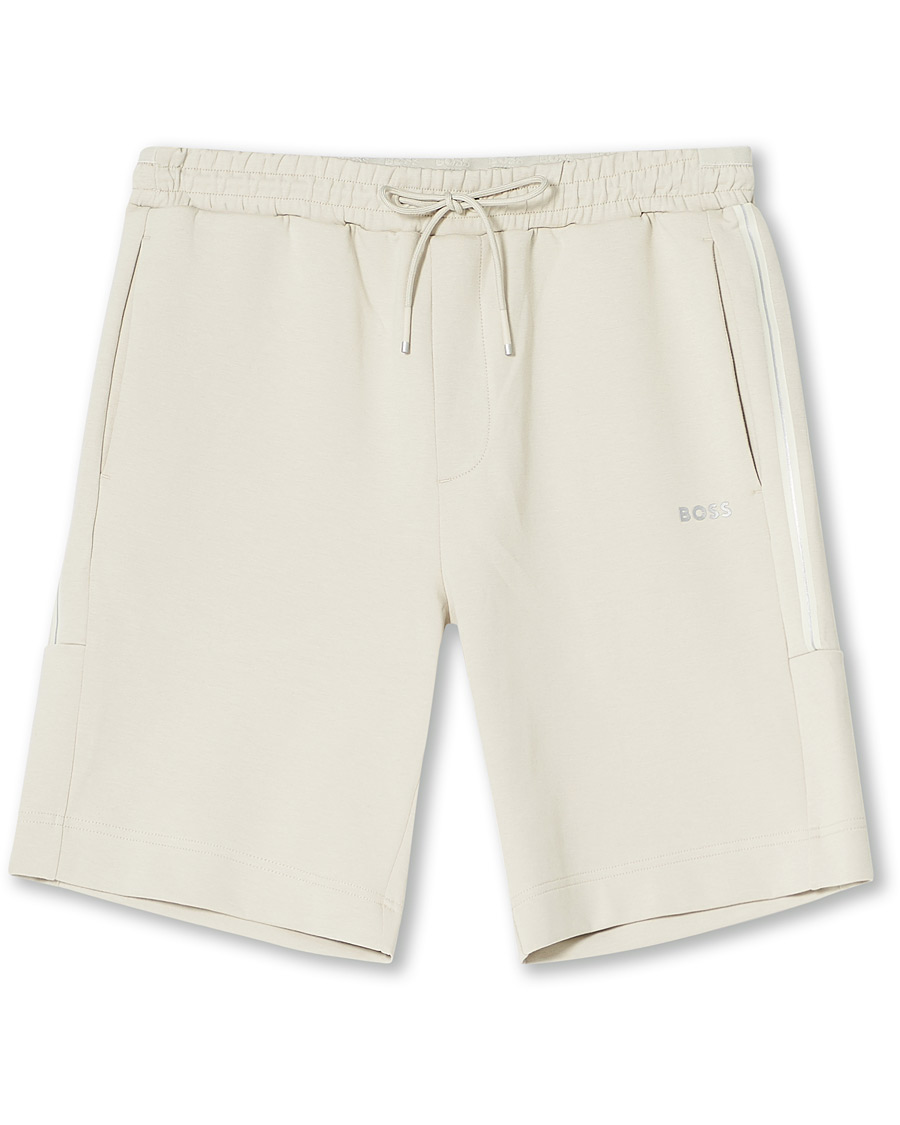 Herre | Shorts | BOSS GREEN | BOSS Athleisure Headlo Sweatshorts Light Beige