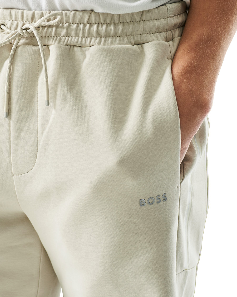 Herre | Shorts | BOSS GREEN | BOSS Athleisure Headlo Sweatshorts Light Beige