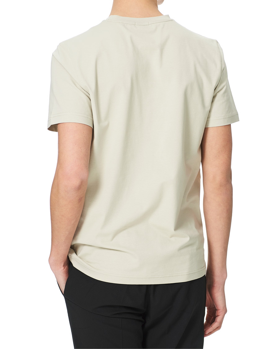 Herre | T-Shirts | BOSS GREEN | BOSS Athleisure Taped Logo Crew Neck Tee Light Beige