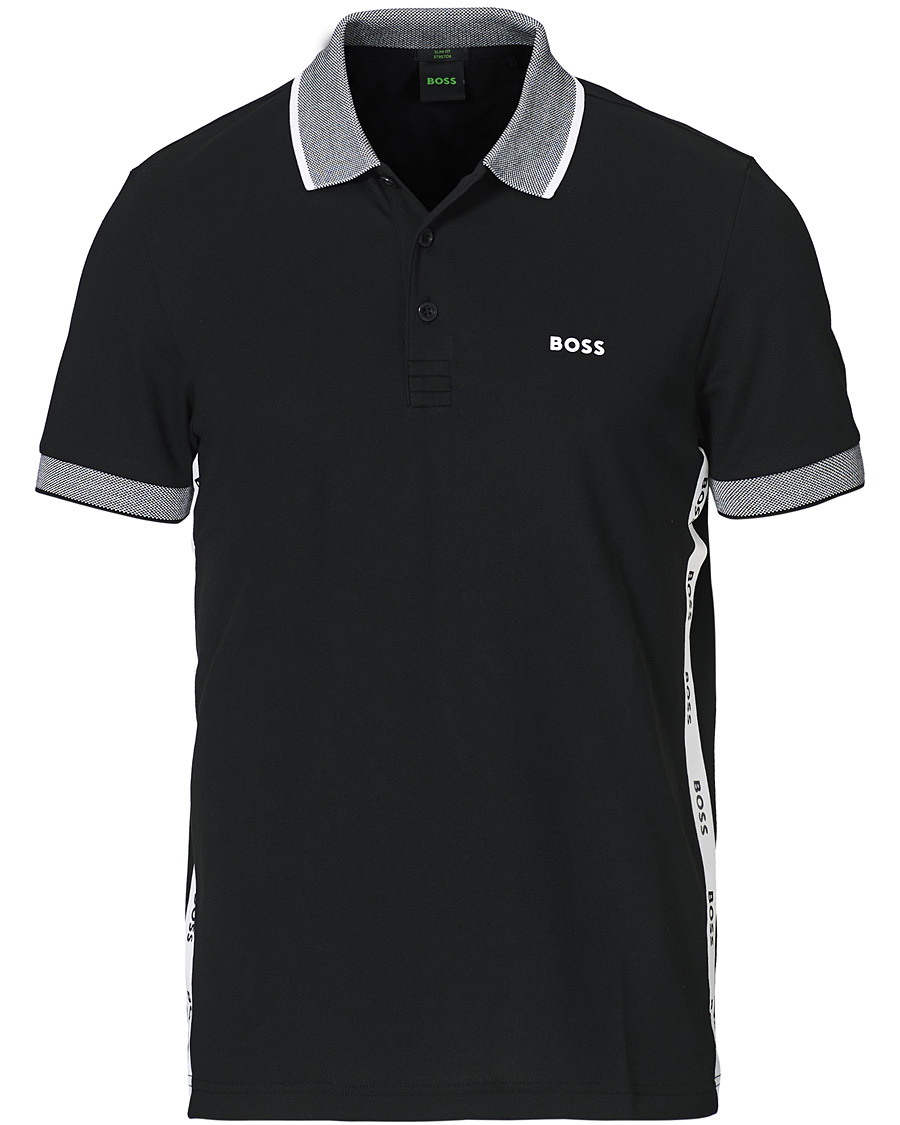 Herre | Polotrøjer | BOSS GREEN | BOSS Athleisure Paule Logo Polo Black