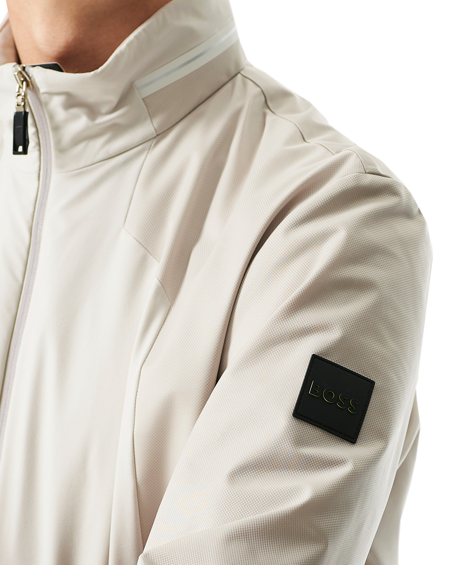 Herre | Jakker | BOSS GREEN | BOSS Athleisure Furio Taped Logo Jacket Light Beige