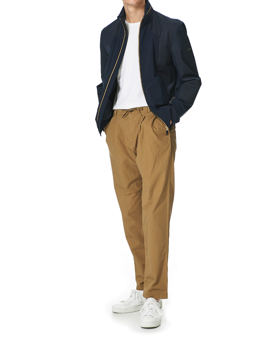 Herre | Jakker | BOSS GREEN | BOSS Athleisure Furio Taped Logo Jacket Dark Blue