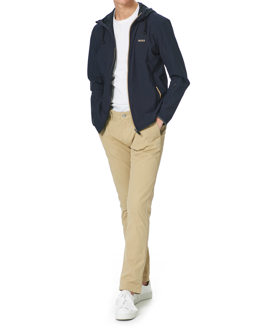 Herre | Trøjer | BOSS GREEN | BOSS Athleisure Swoven Zip Jacket Dark Blue