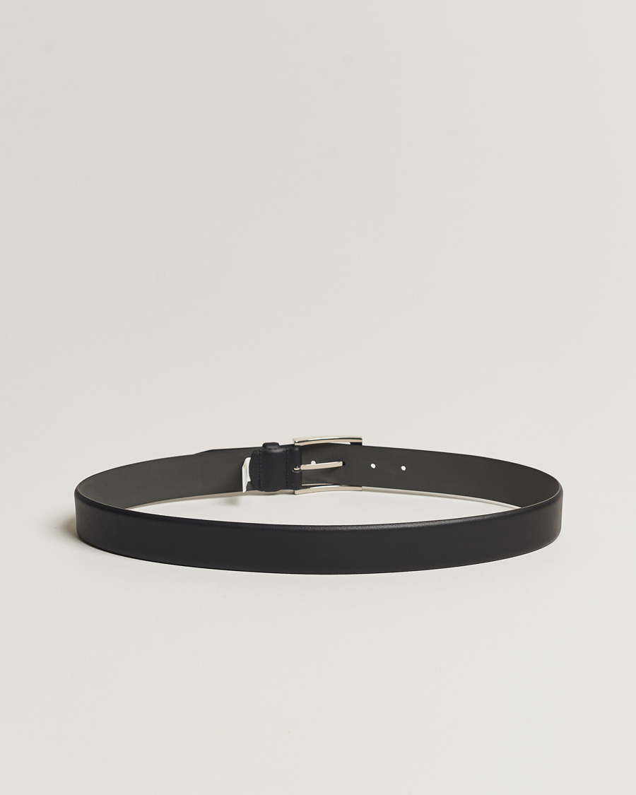 Herre |  | BOSS | Barnabie Leather Belt 3,5 cm Black