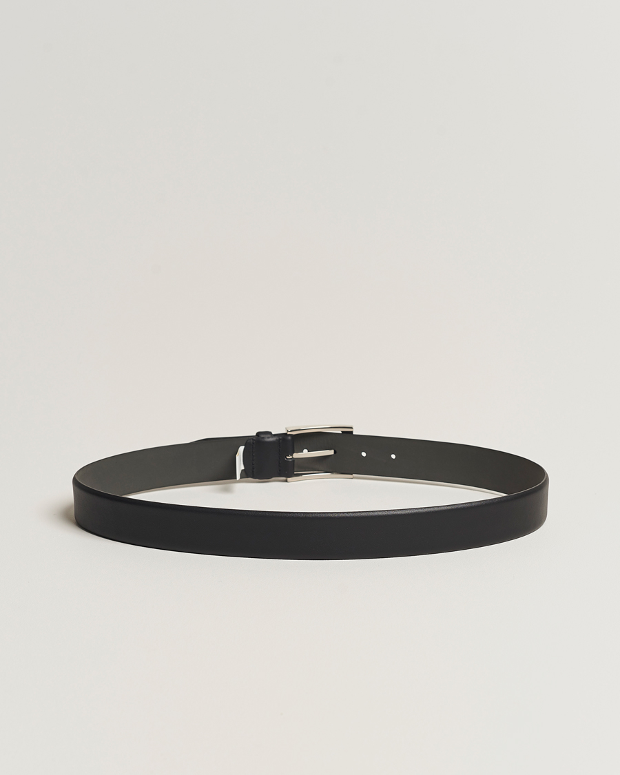 Herre | Afdelinger | BOSS BLACK | Barnabie Leather Belt 3,5 cm Black