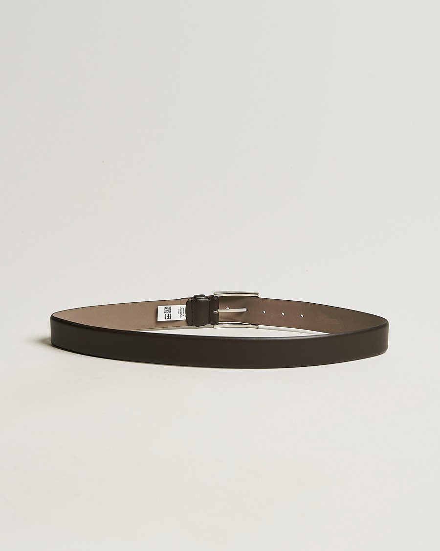 Herre | Mørkt tøj | BOSS BLACK | Barnabie Leather Belt 3,5 cm Dark Brown