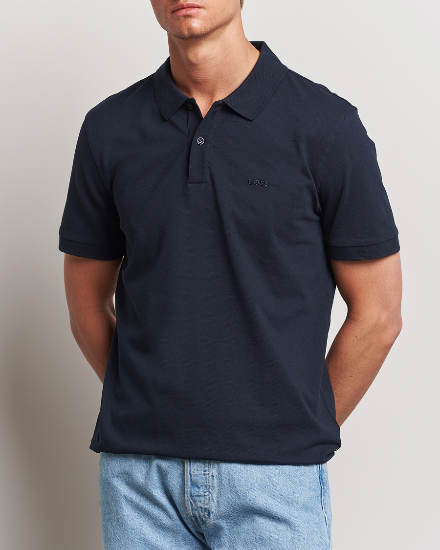 Herre | Kortærmede polotrøjer | BOSS BLACK | Pallas Polo Dark Blue