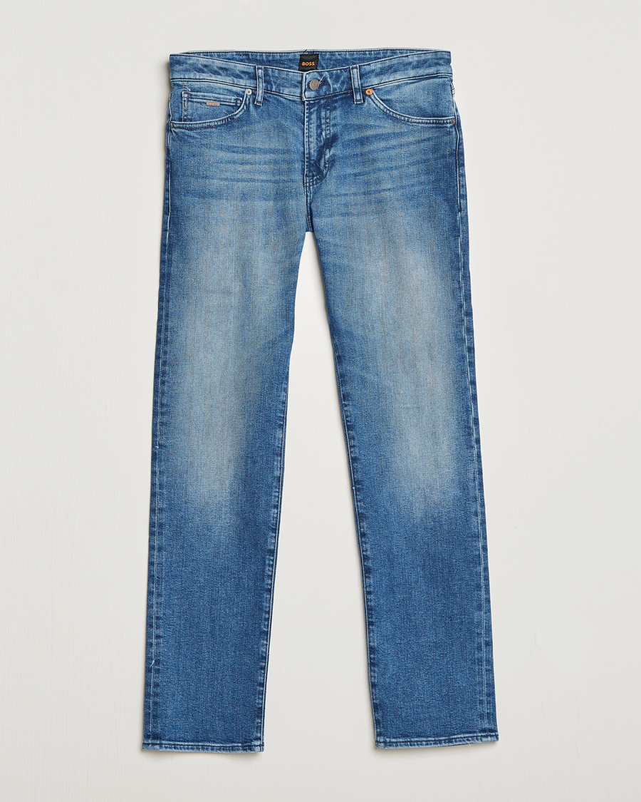 Herre |  | BOSS ORANGE | Maine Regular Fit Stretch Jeans Bright Blue