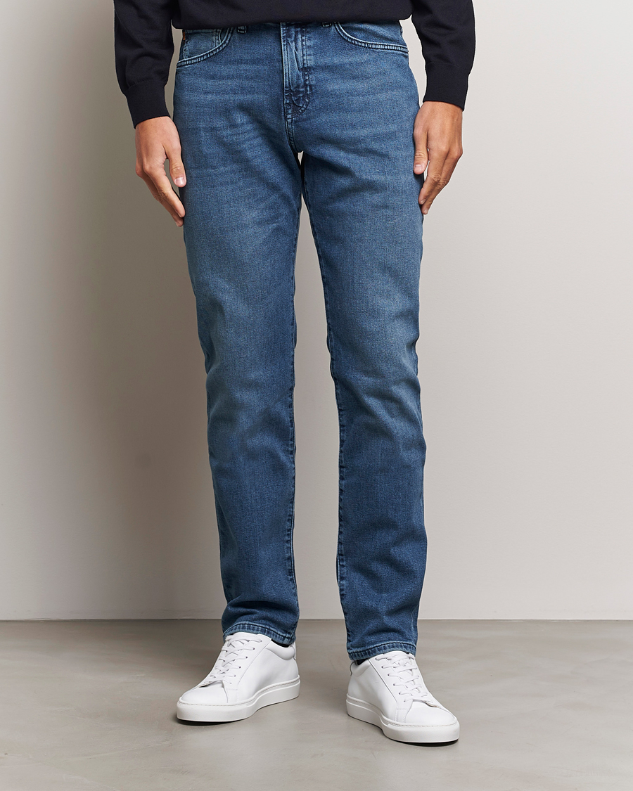 Herre | Blå jeans | BOSS ORANGE | Maine Regular Fit Stretch Jeans Bright Blue