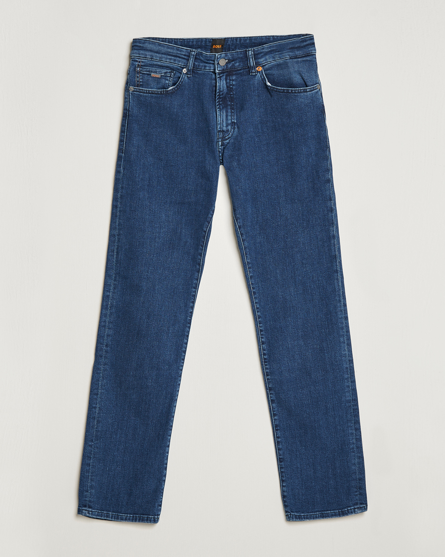 Herre | Jeans | BOSS Casual | Maine Regular Fit Super Stretch Jeans Lagoon Blue