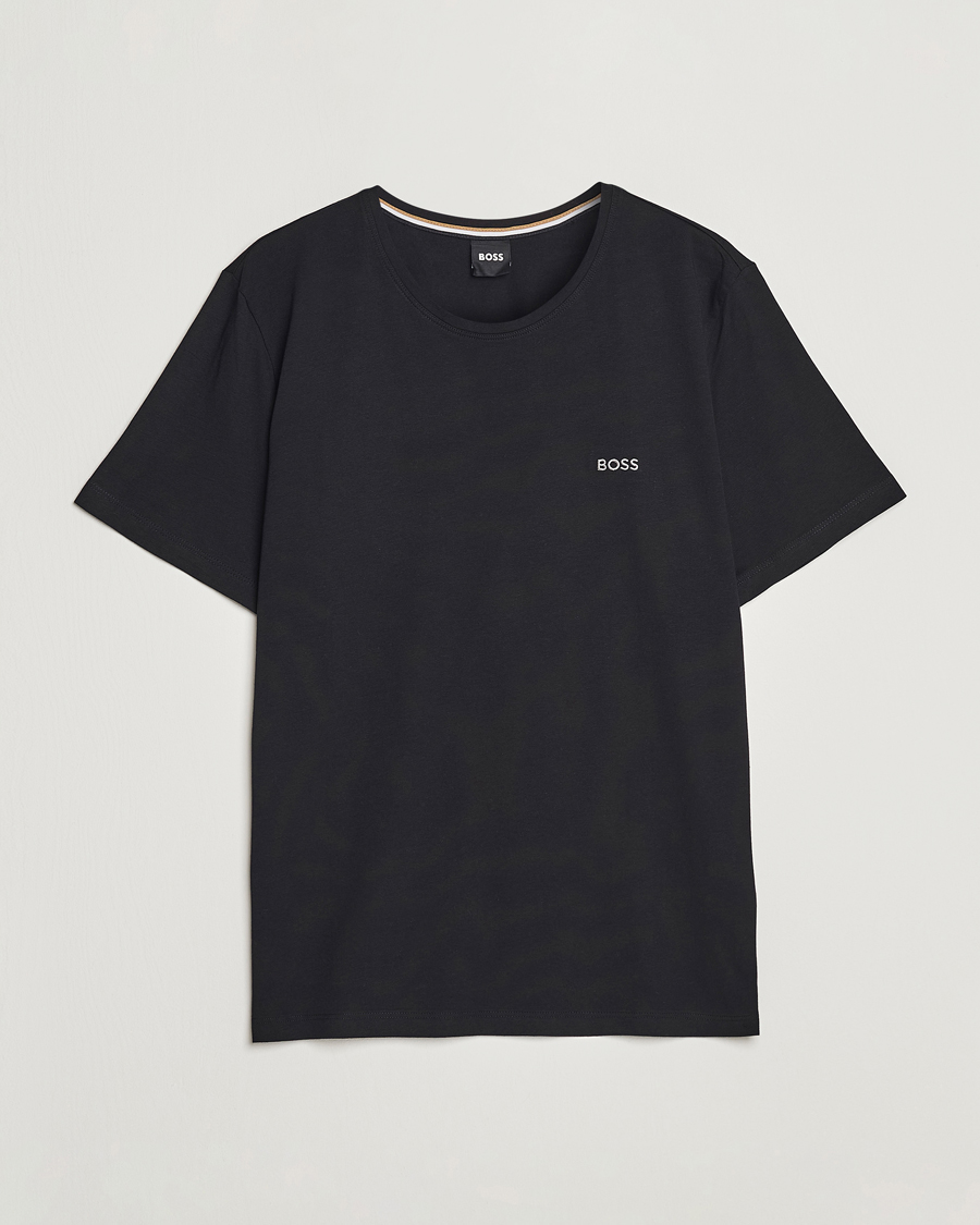 Herre | T-Shirts | BOSS BLACK | Loungewear Small Logo Tee Black