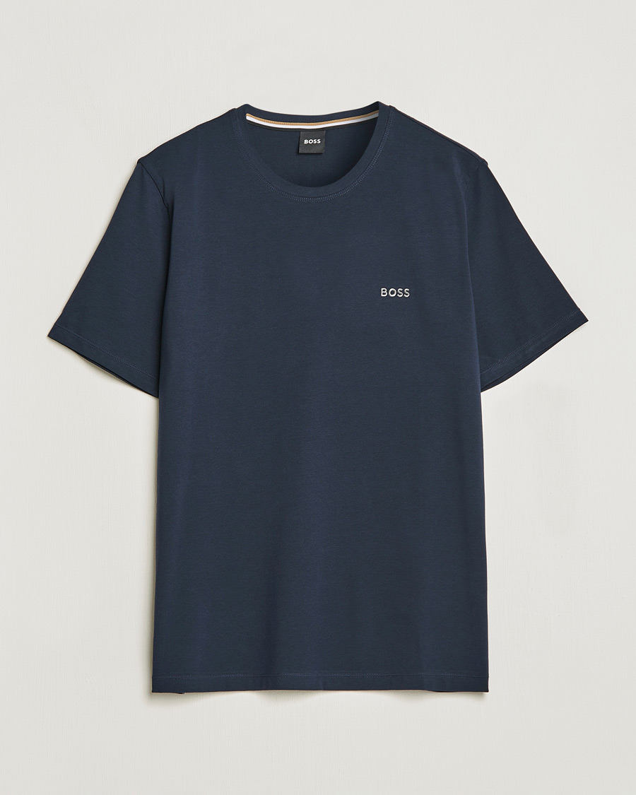 Herre | T-Shirts | BOSS BLACK | Loungewear Small Logo Tee Navy