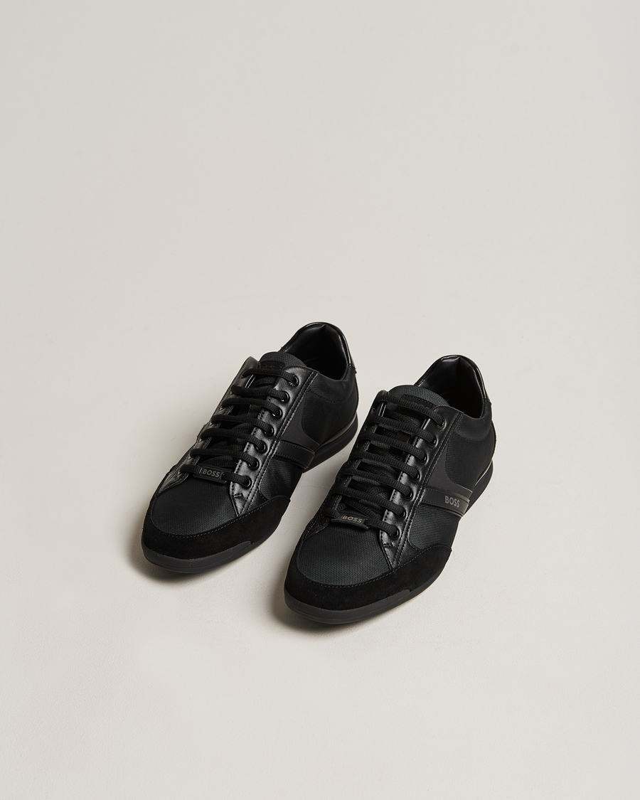 Herre | Sorte sneakers | BOSS GREEN | Saturn Low Sneaker Black