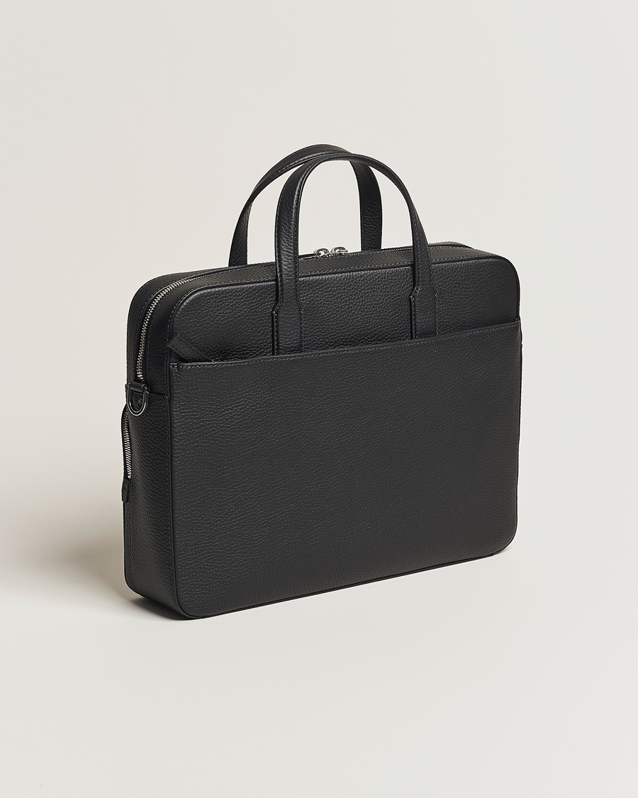 Herre | Tasker | BOSS BLACK | Crosstown Computer Leather Bag Black
