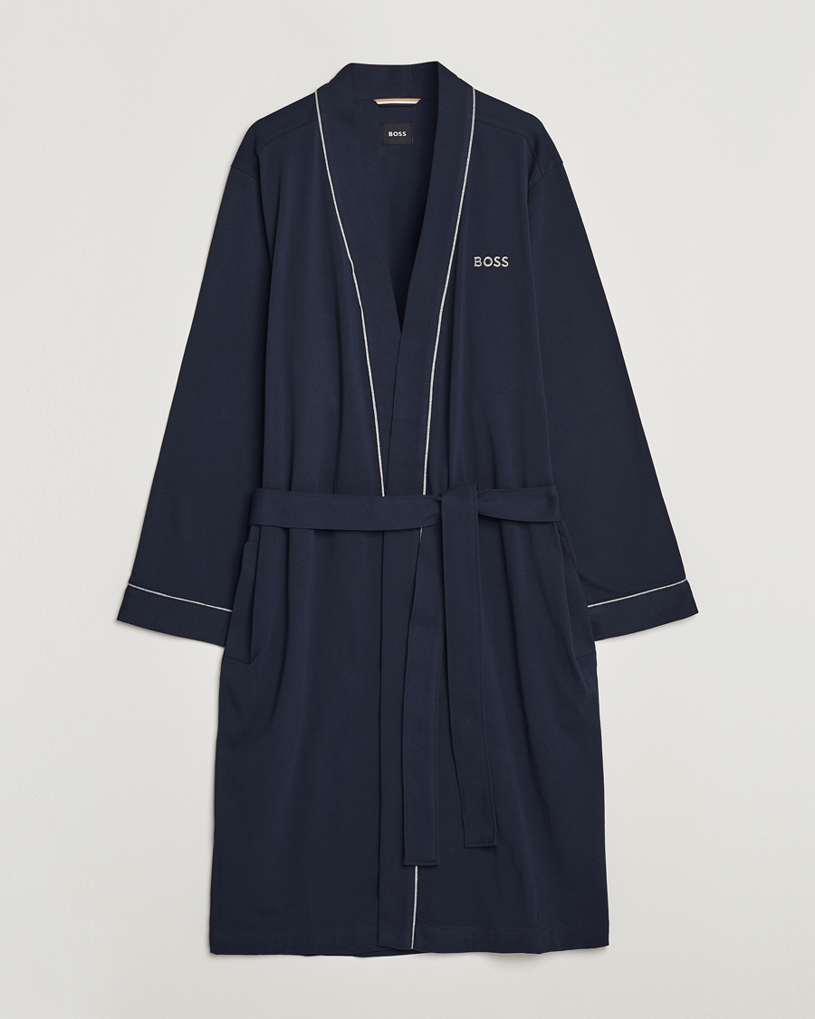 Herre | Morgenkåber | BOSS | Kimono Dark Blue