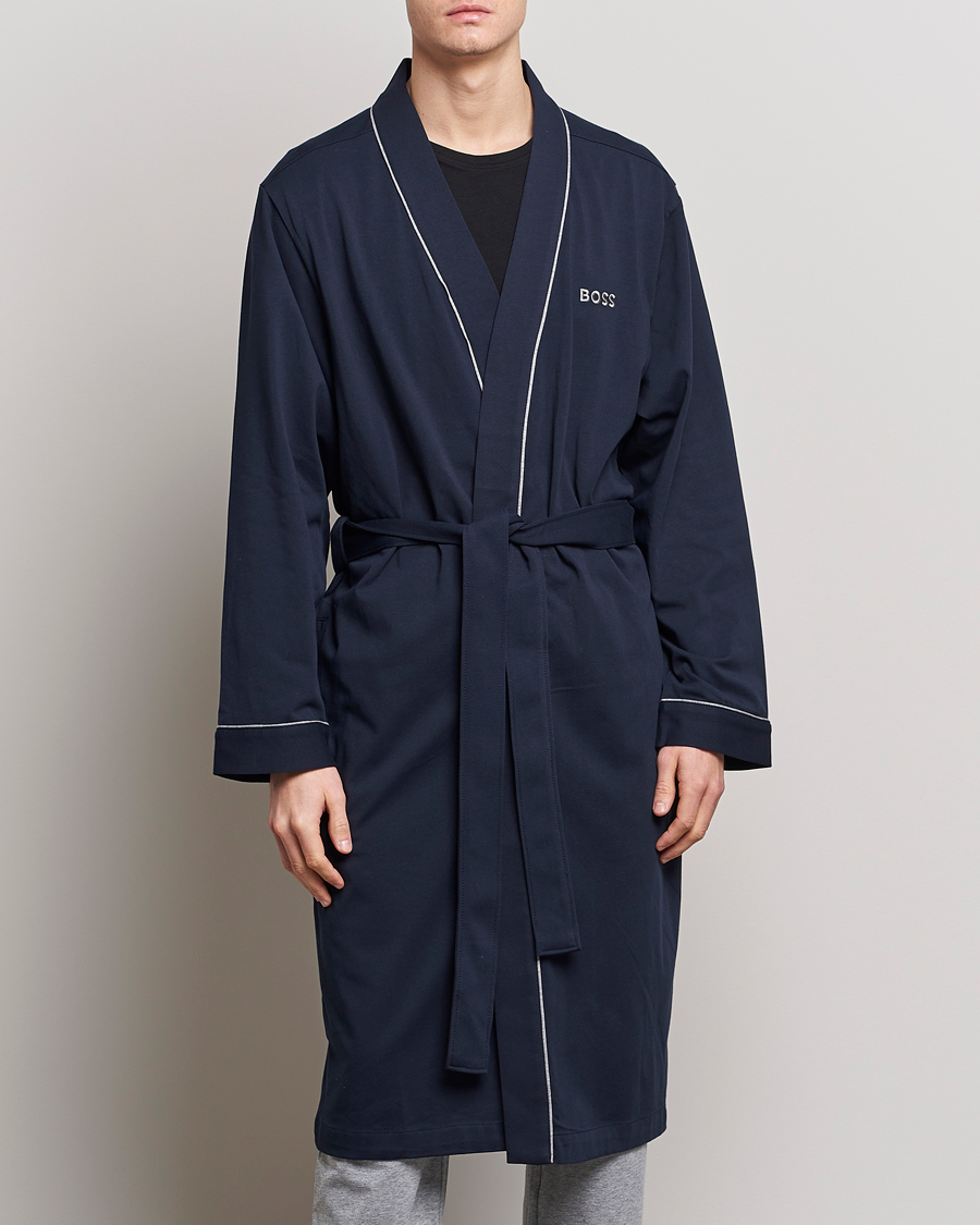 Herre | Morgenkåber | BOSS BLACK | Kimono Dark Blue