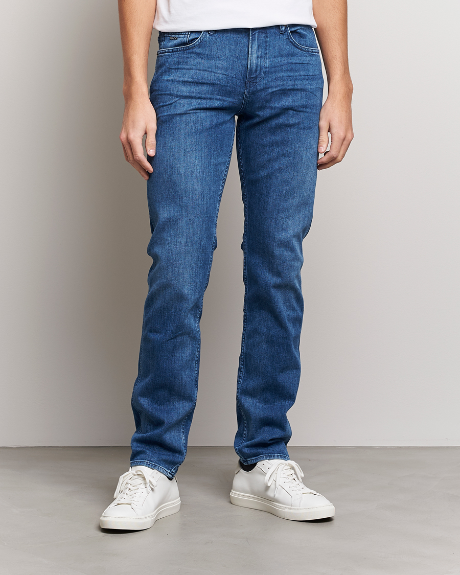 Herre |  | BOSS | Delaware Slim Fit Stretch Jeans Medium Blue