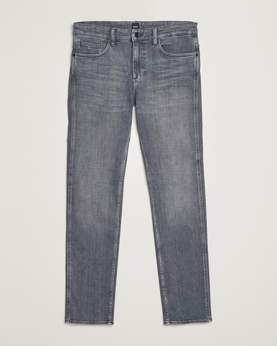 Herre | Jeans | BOSS BLACK | Delaware Slim Fit Stretch Jeans Medium Grey