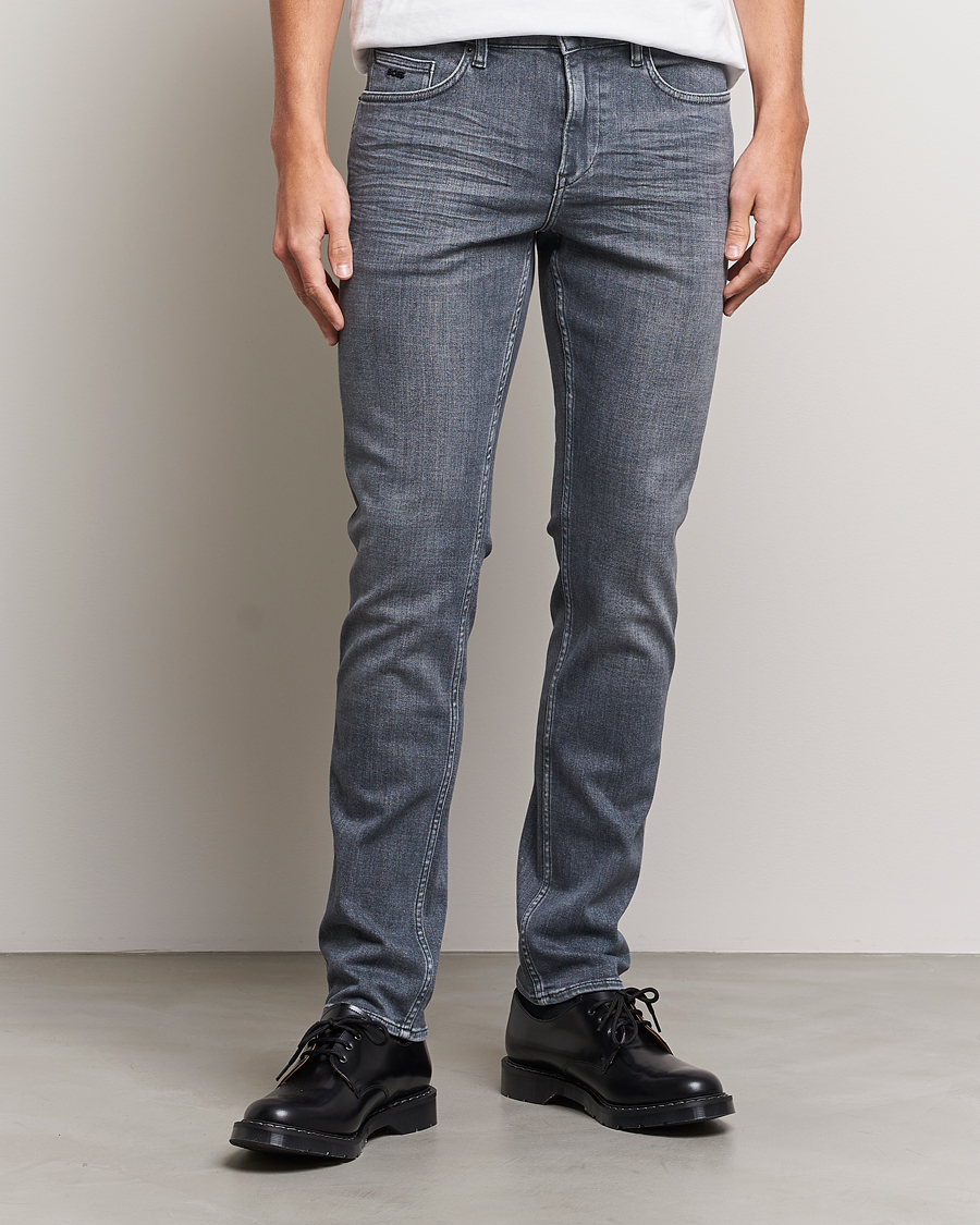 Herre | Tøj | BOSS BLACK | Delaware Slim Fit Stretch Jeans Medium Grey