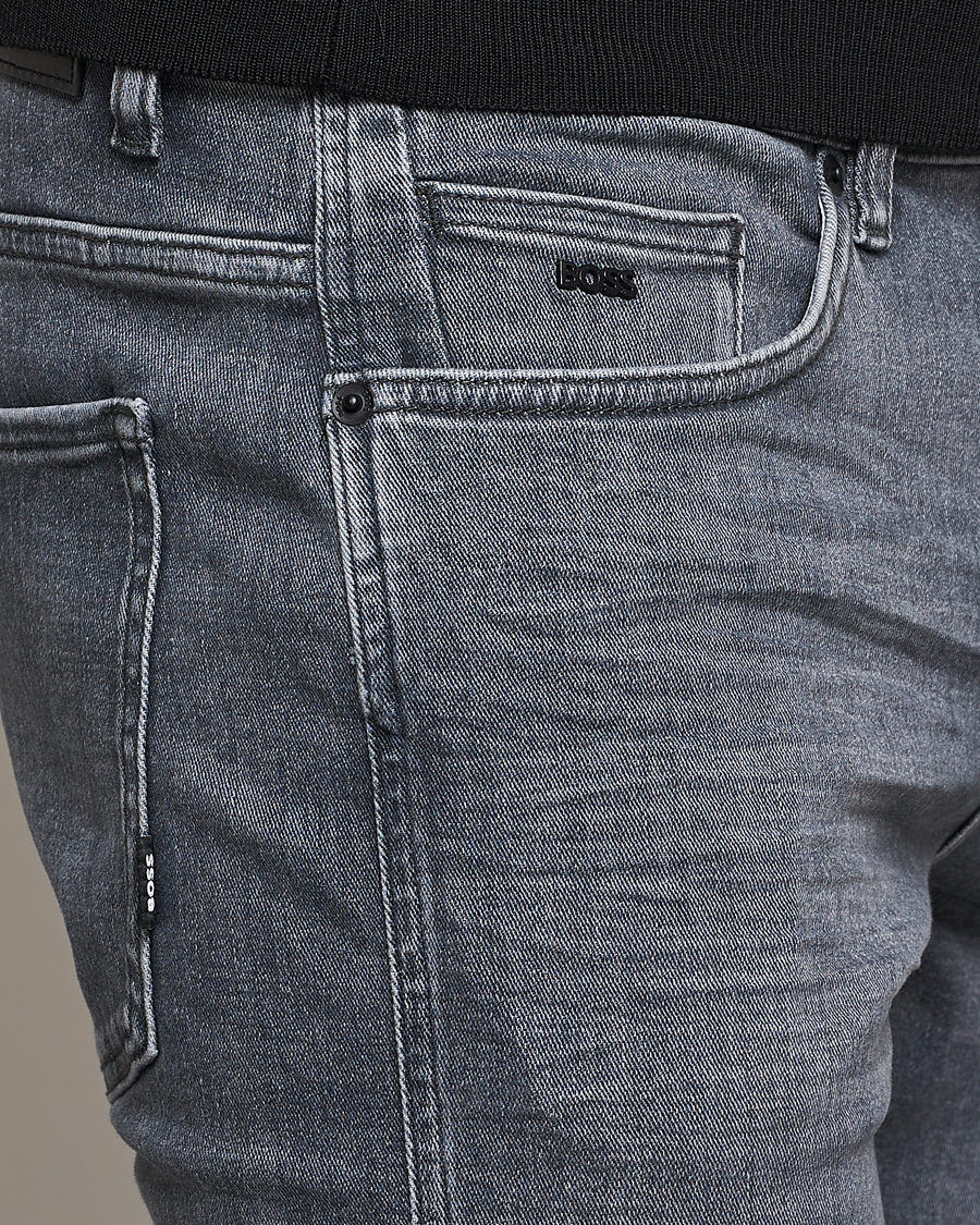 Herre | Jeans | BOSS BLACK | Delaware Slim Fit Stretch Jeans Medium Grey