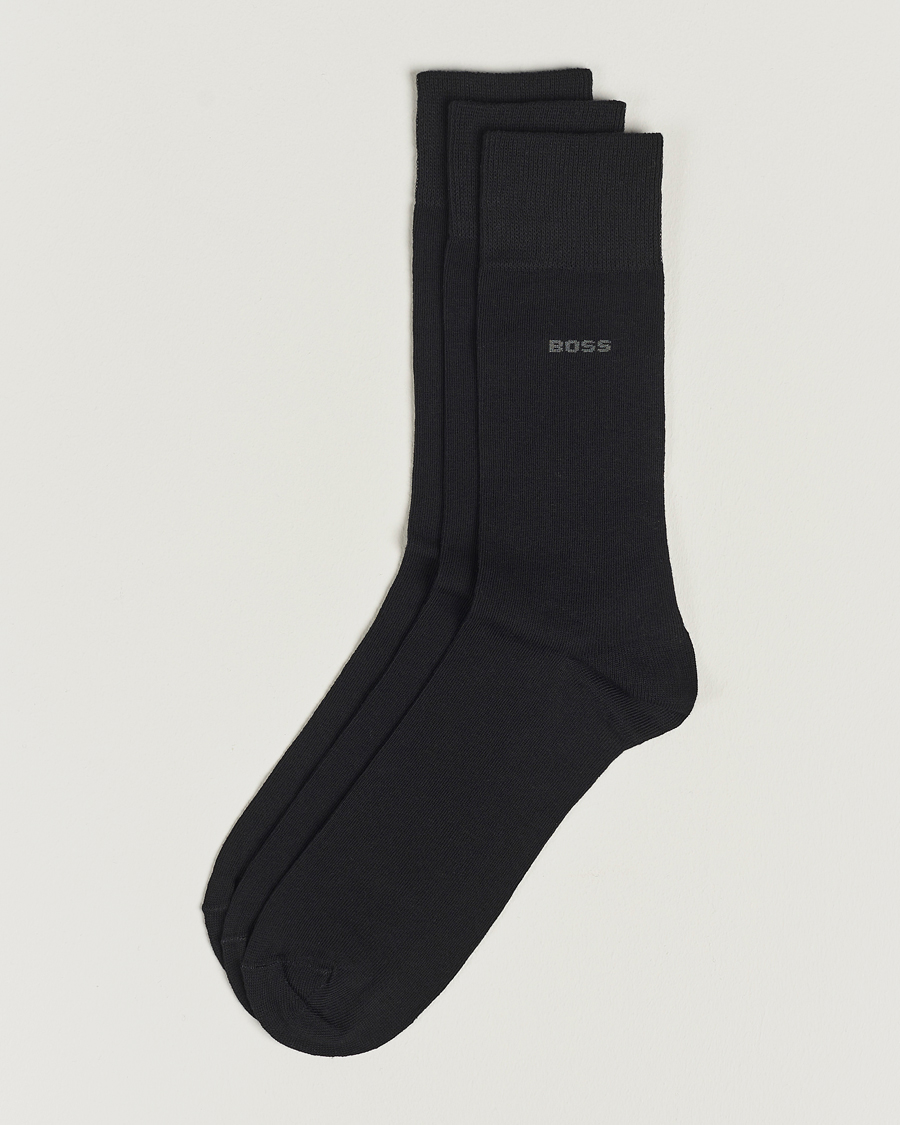 Herre | Undertøj | BOSS BLACK | 3-Pack RS Uni Socks Black