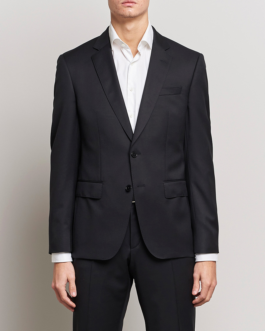 Herre | Blazere & jakker | BOSS BLACK | Huge Slim Fit Wool Blazer Black
