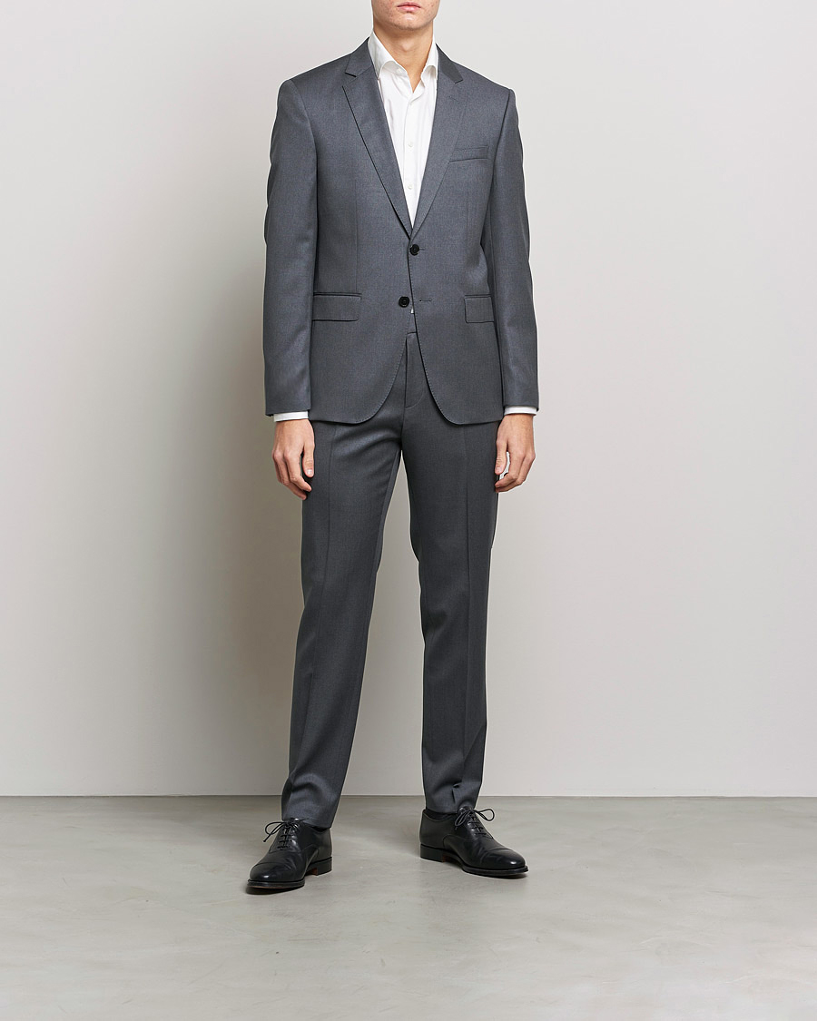 Herre | Blazere & jakker | BOSS | Huge Slim Fit Wool Blazer Dark Grey