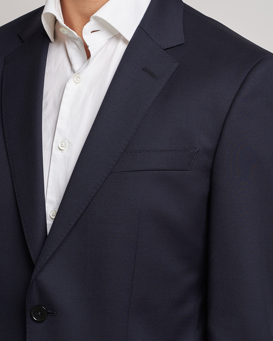 Herre | Blazere & jakker | BOSS BLACK | Huge Slim Fit Wool Blazer Dark Blue
